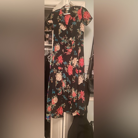 1980s CC Courtenay Vintage Floral Dress - Picture 2 of 4